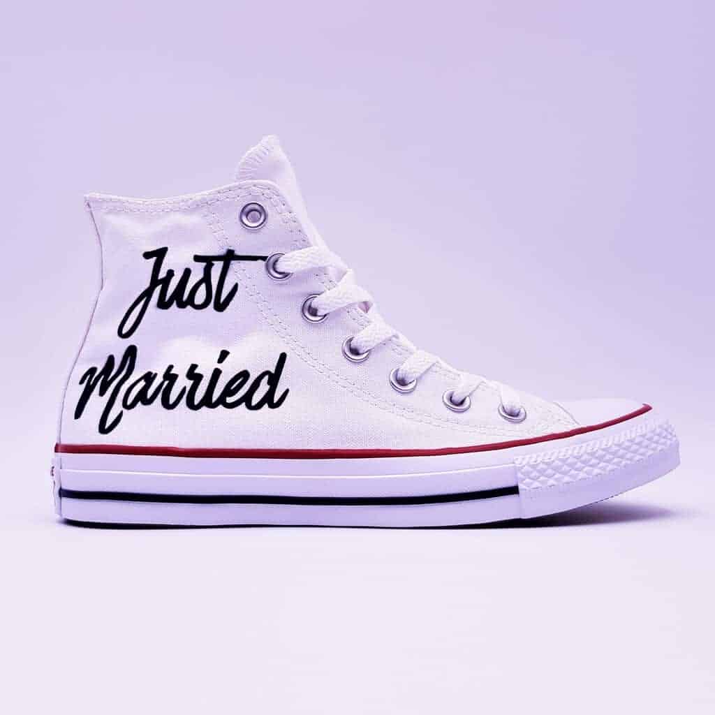 converse just married shoes