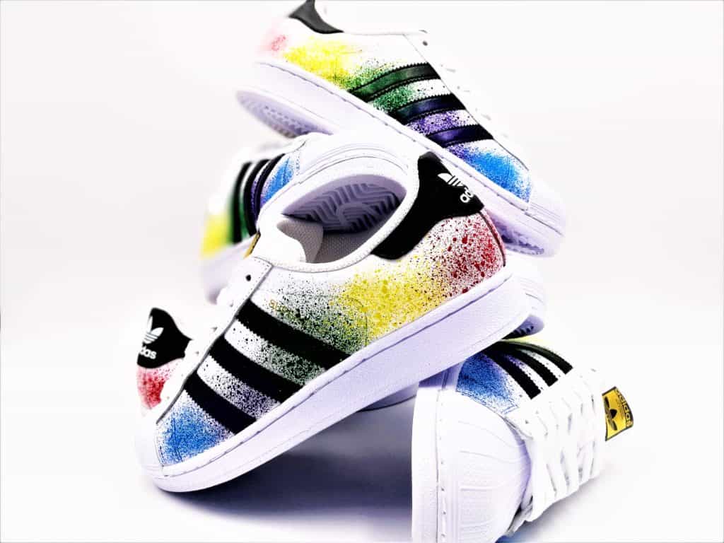 Rainbow on sale sneakers adidas