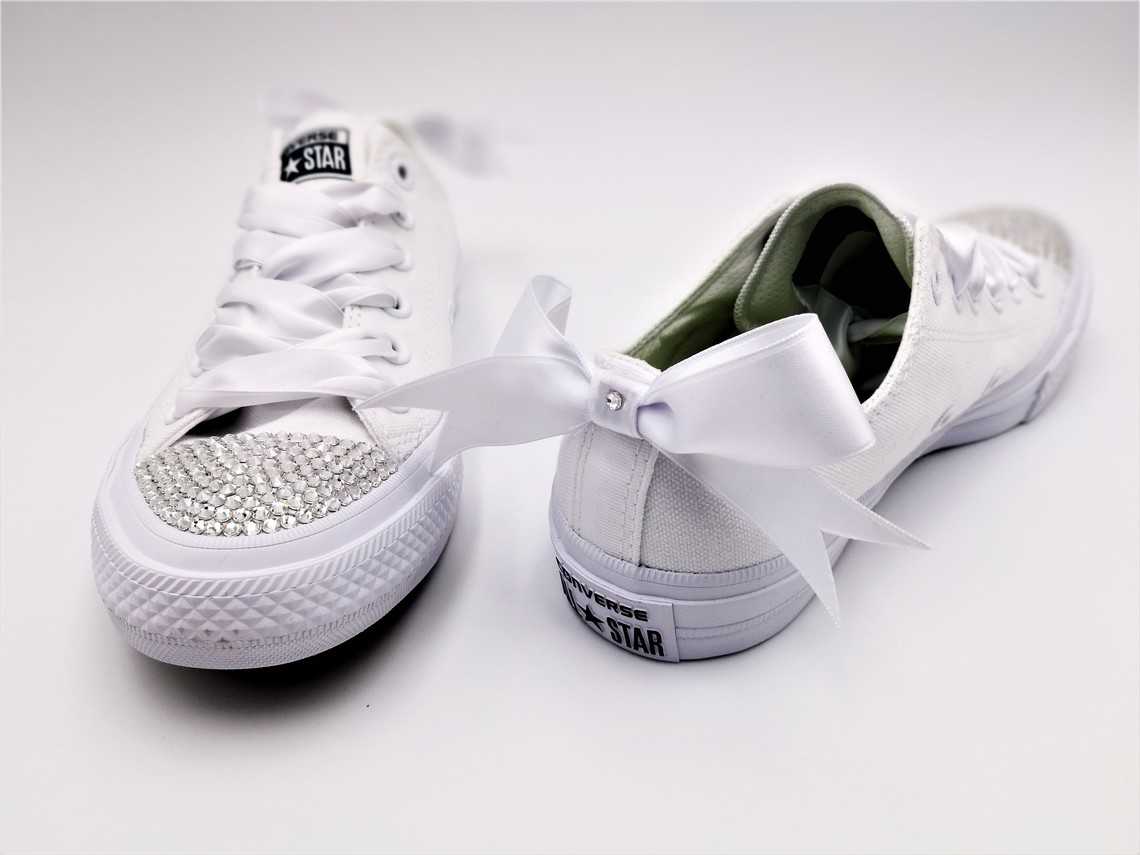 full white converse shoes