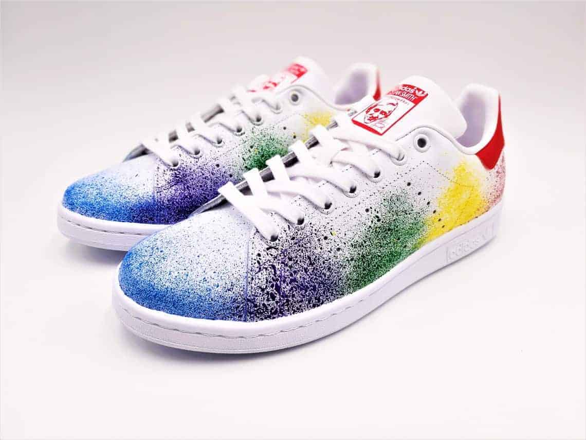 Adidas color splash Stan Smith-double G customs-custom shoes