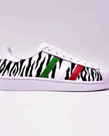 adidas superstar zebra print