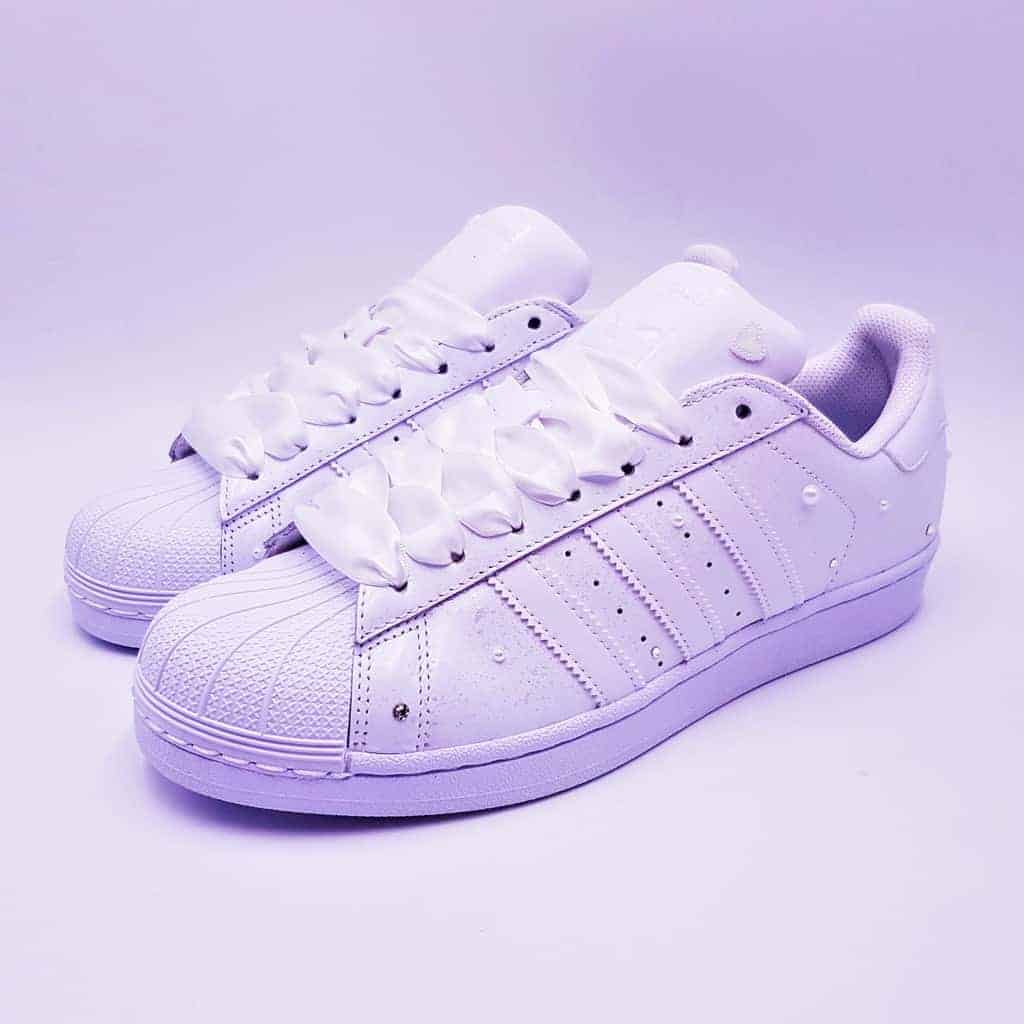Adidas Superstar Pearl-double G customs 