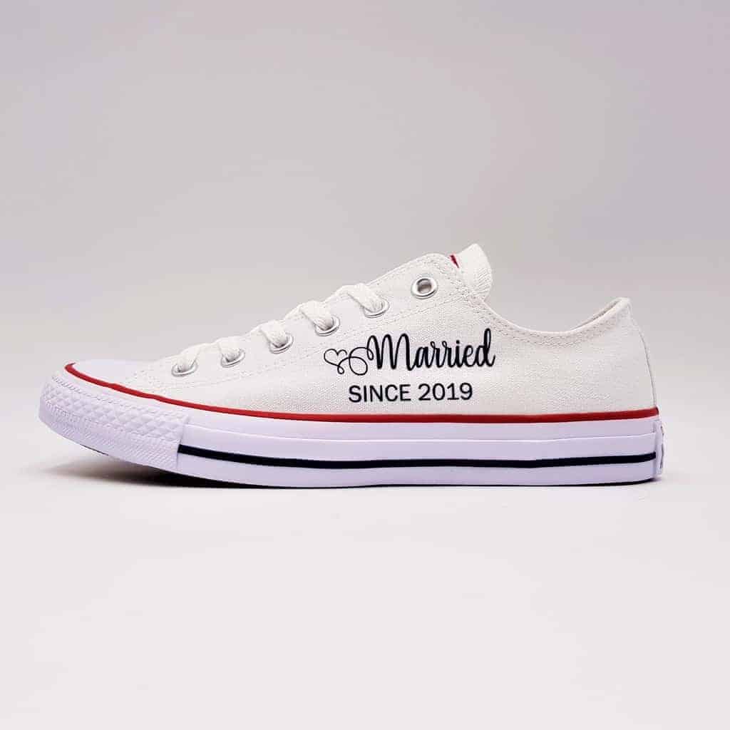 Forekomme komplet Rekvisitter Converse Married Since - Double G Customs - Customised shoes