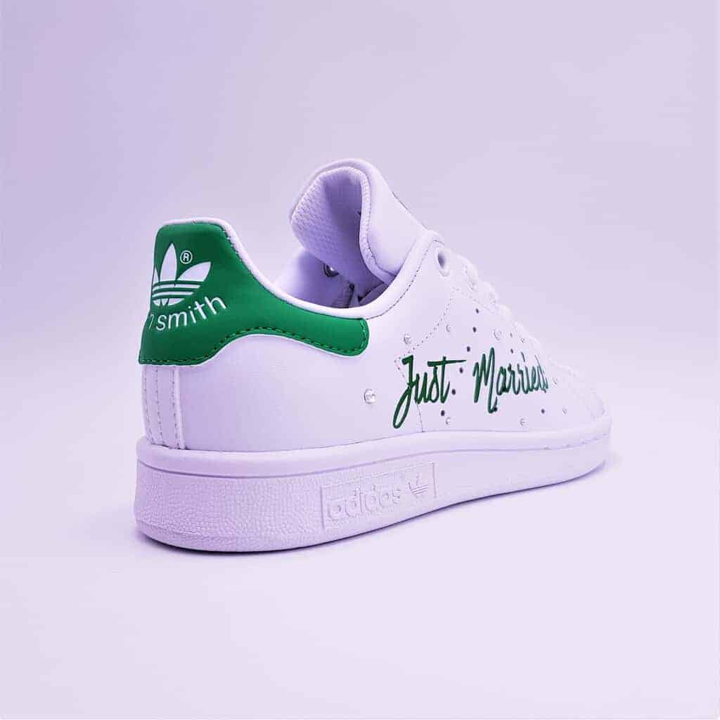 President walvis Oeps Adidas Stan Smith Just Married - Double G Customs - Customised shoes