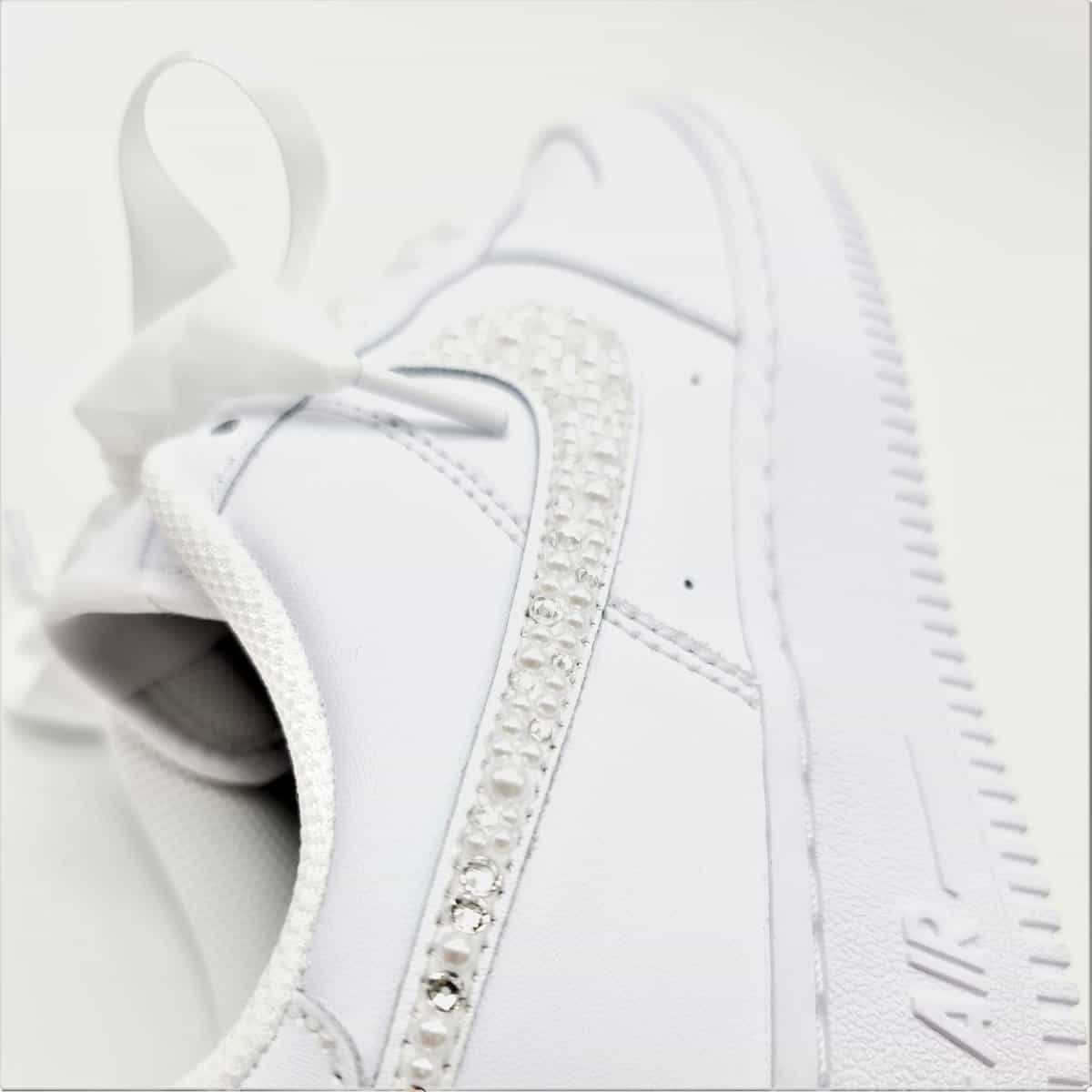 Nike Air Force 1 Wedding Pearl - Customs - Custom sneakers