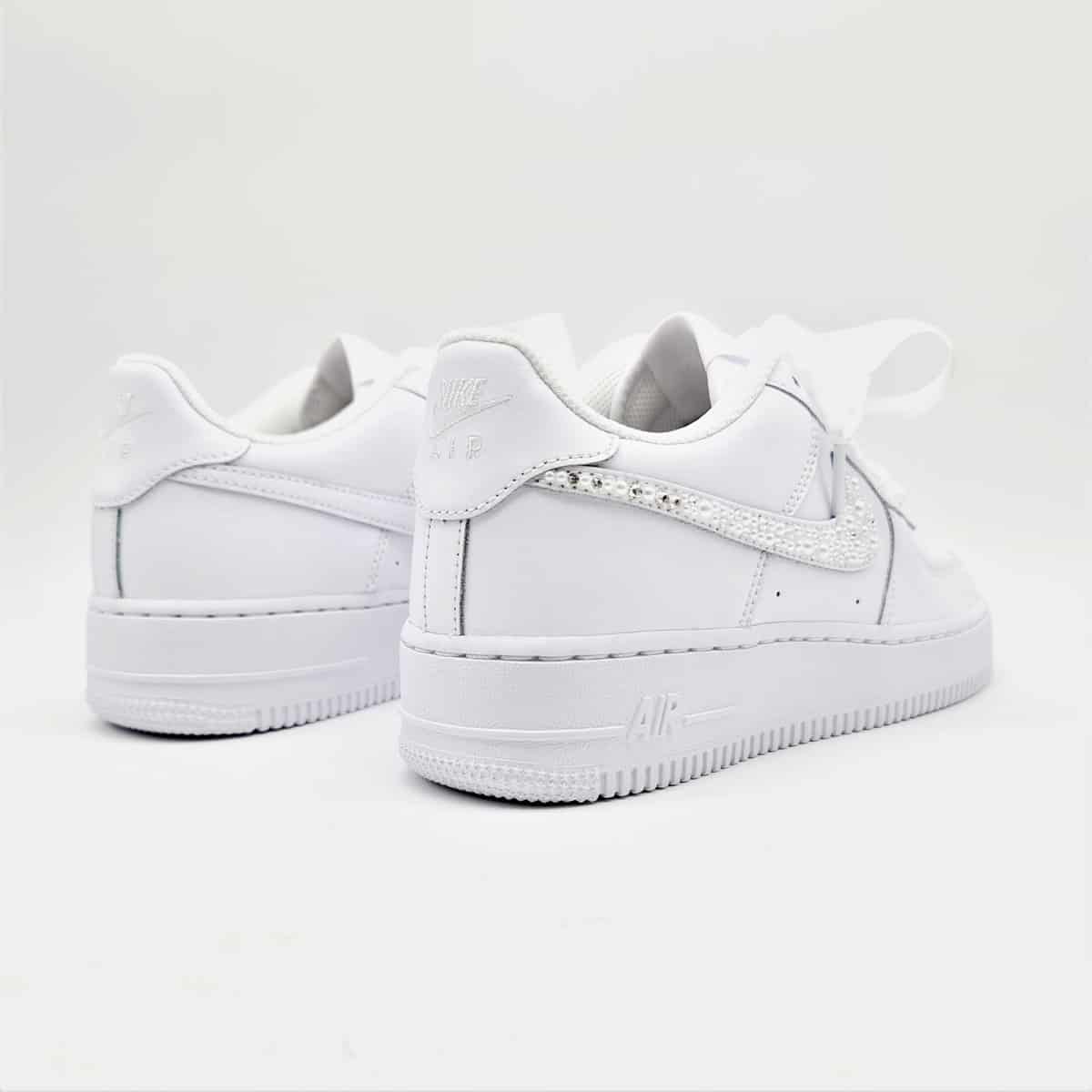Nike Air Force 1 Wedding Pearl - Double G Customs - Custom sneakers