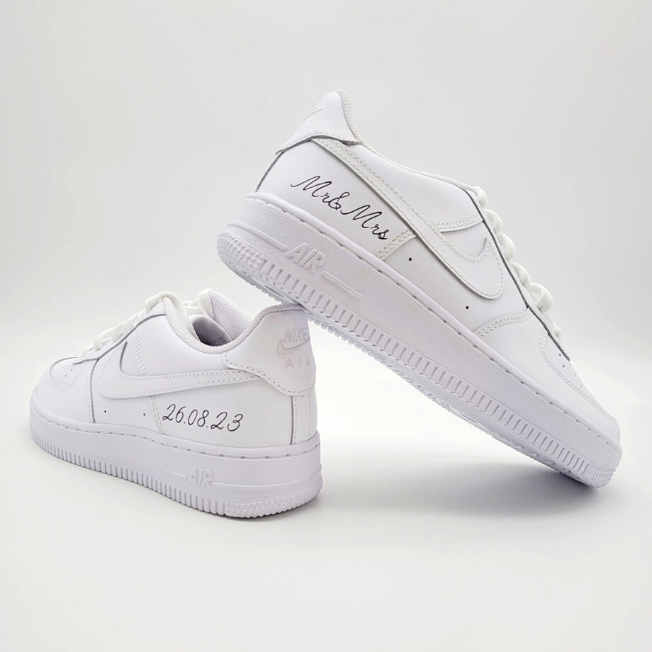 Les Nike air force 1 Mr&Mrs : une chouette alternative aux chaussures de mariage classiques