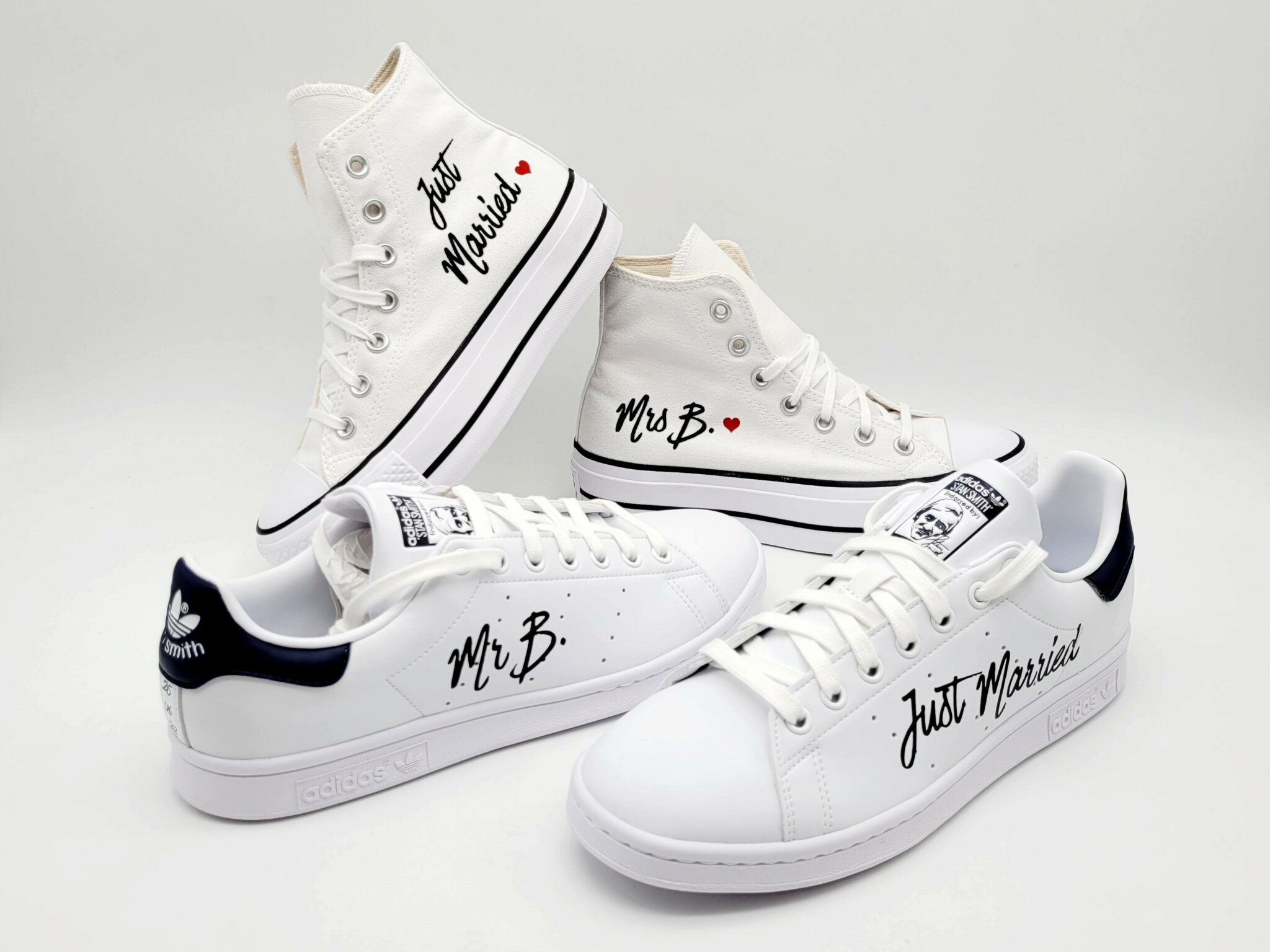 Toute la famille en chaussures de mariage personnalisées | Double G Customs