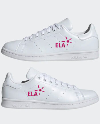 Le logo de l'association ELA sur les Adidas Stan Smith
