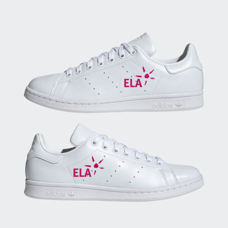 Le logo de l'association ELA sur les Adidas Stan Smith