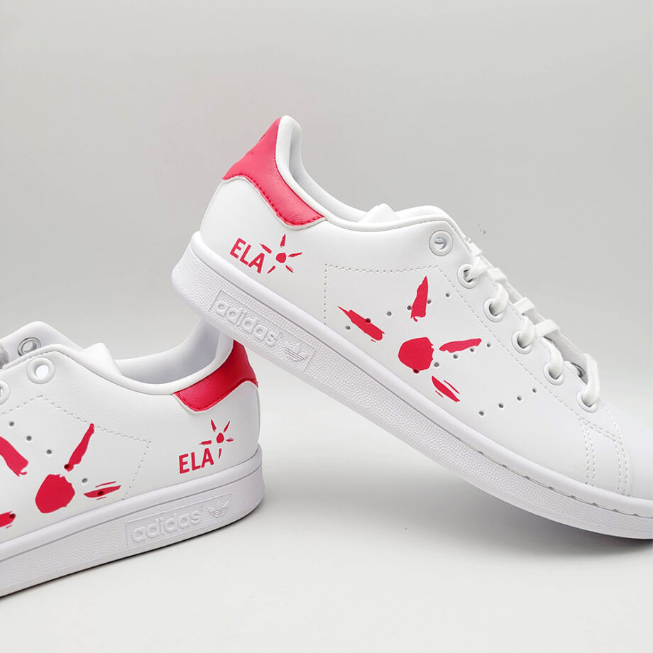 Pink Adidas Stan Smiths to support the ELA association