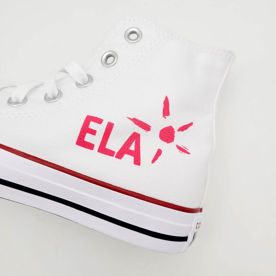 The ELA logo on the Converse Chuck Taylor Hi
