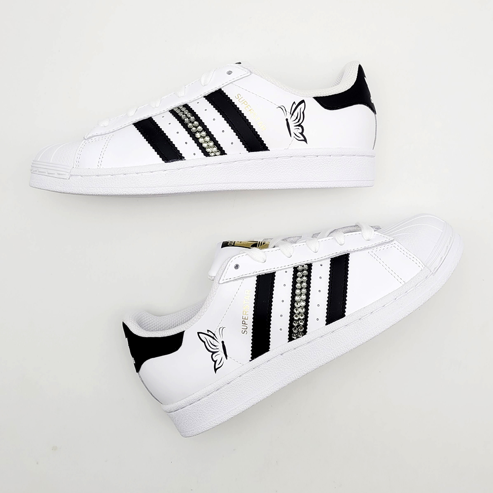 Adidas Superstar Custom Strip - Double G Customs - Custom Sneakers