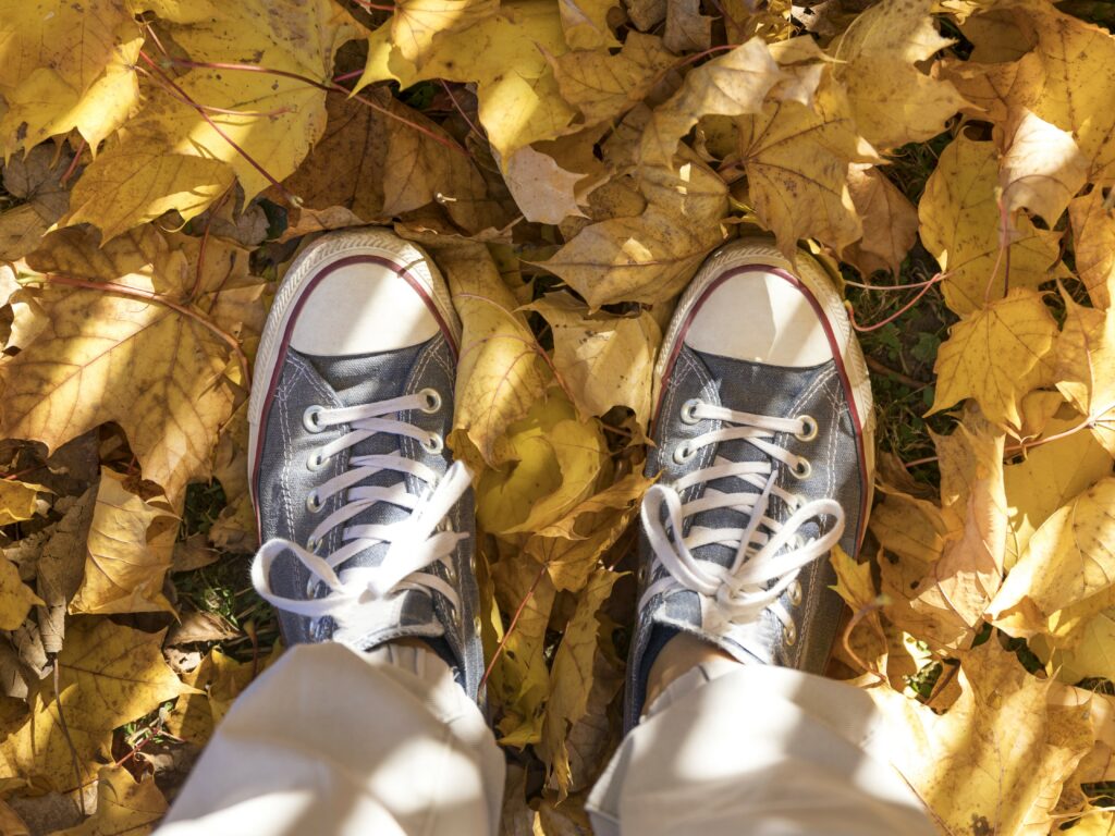 Les baskets aux couleurs foncées seront parfaites pour l'automne