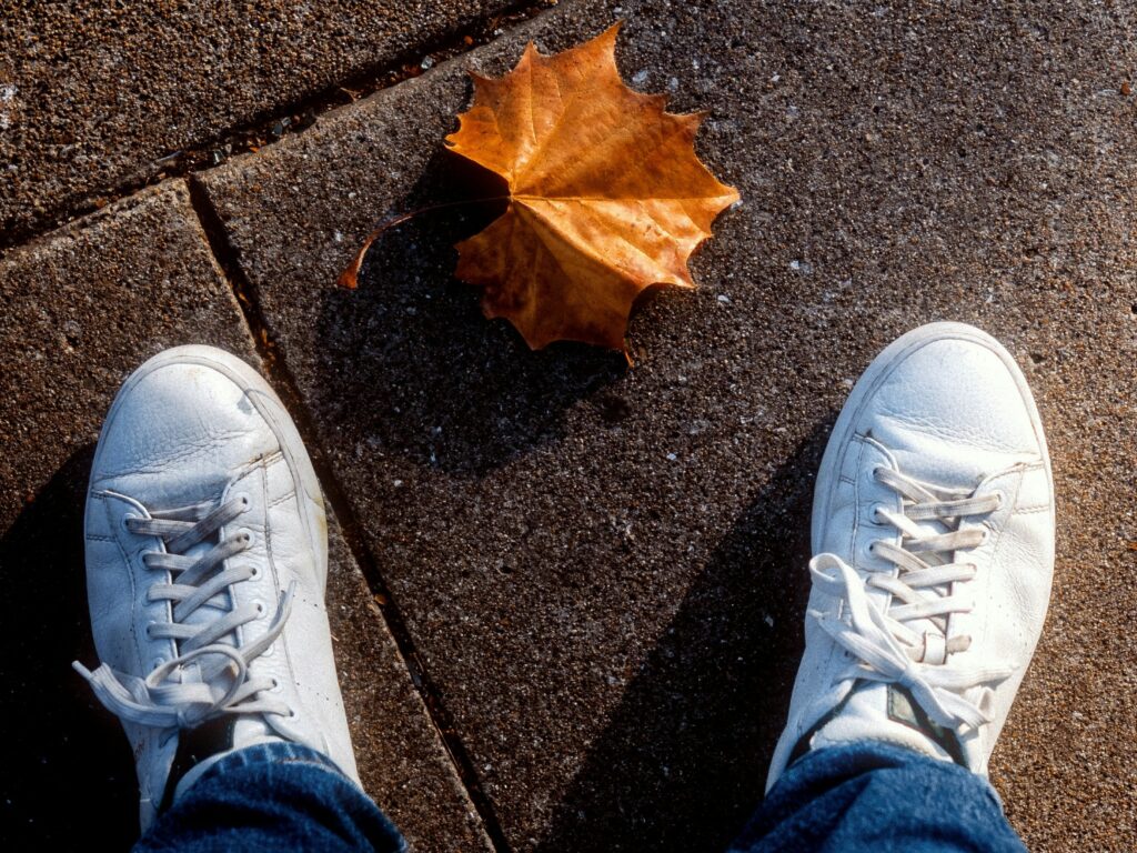 Les baskets en cuir seront idéales pour l'automne